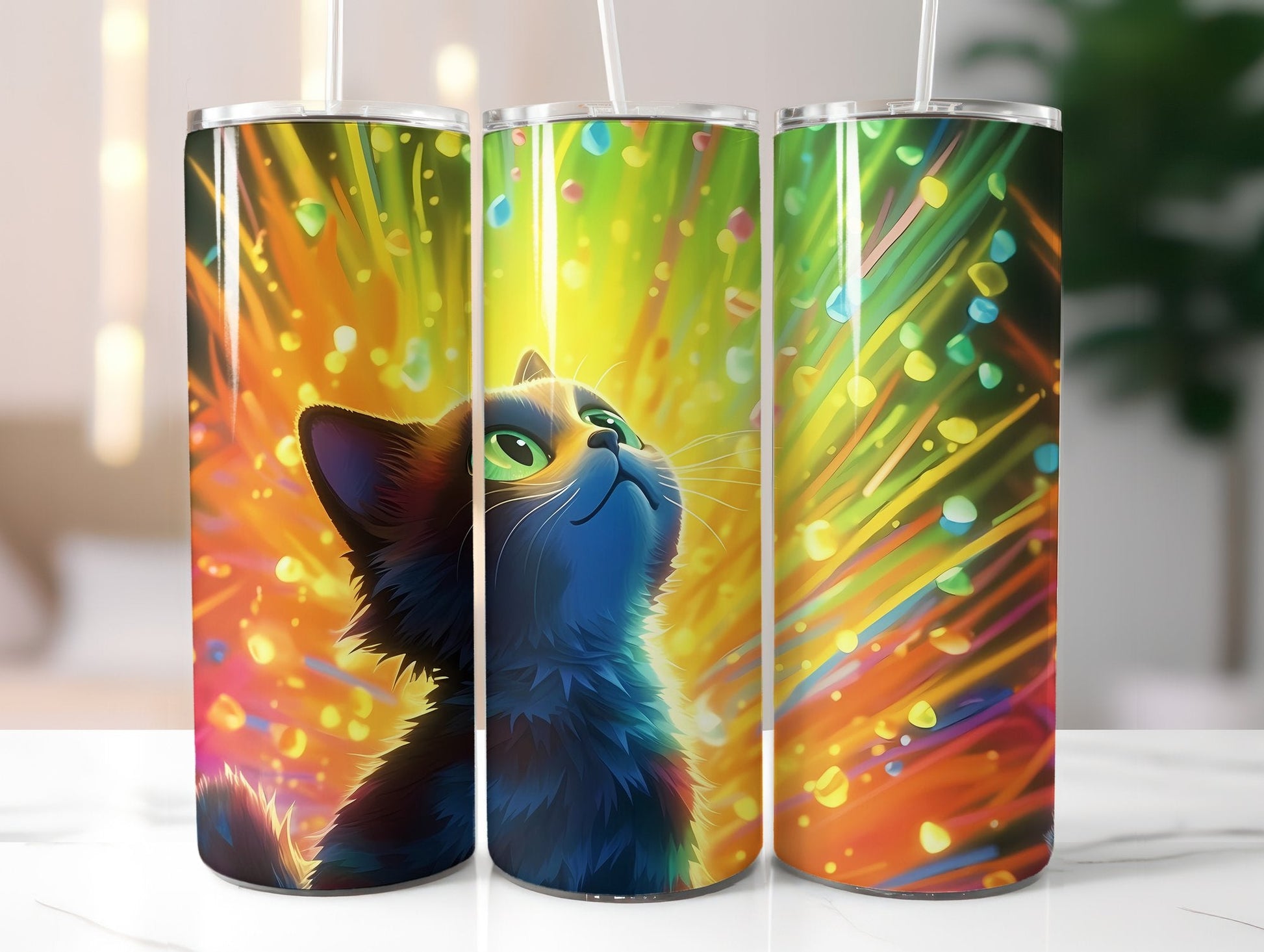 Rainbow Cats 1 Tumbler Wrap - CraftNest