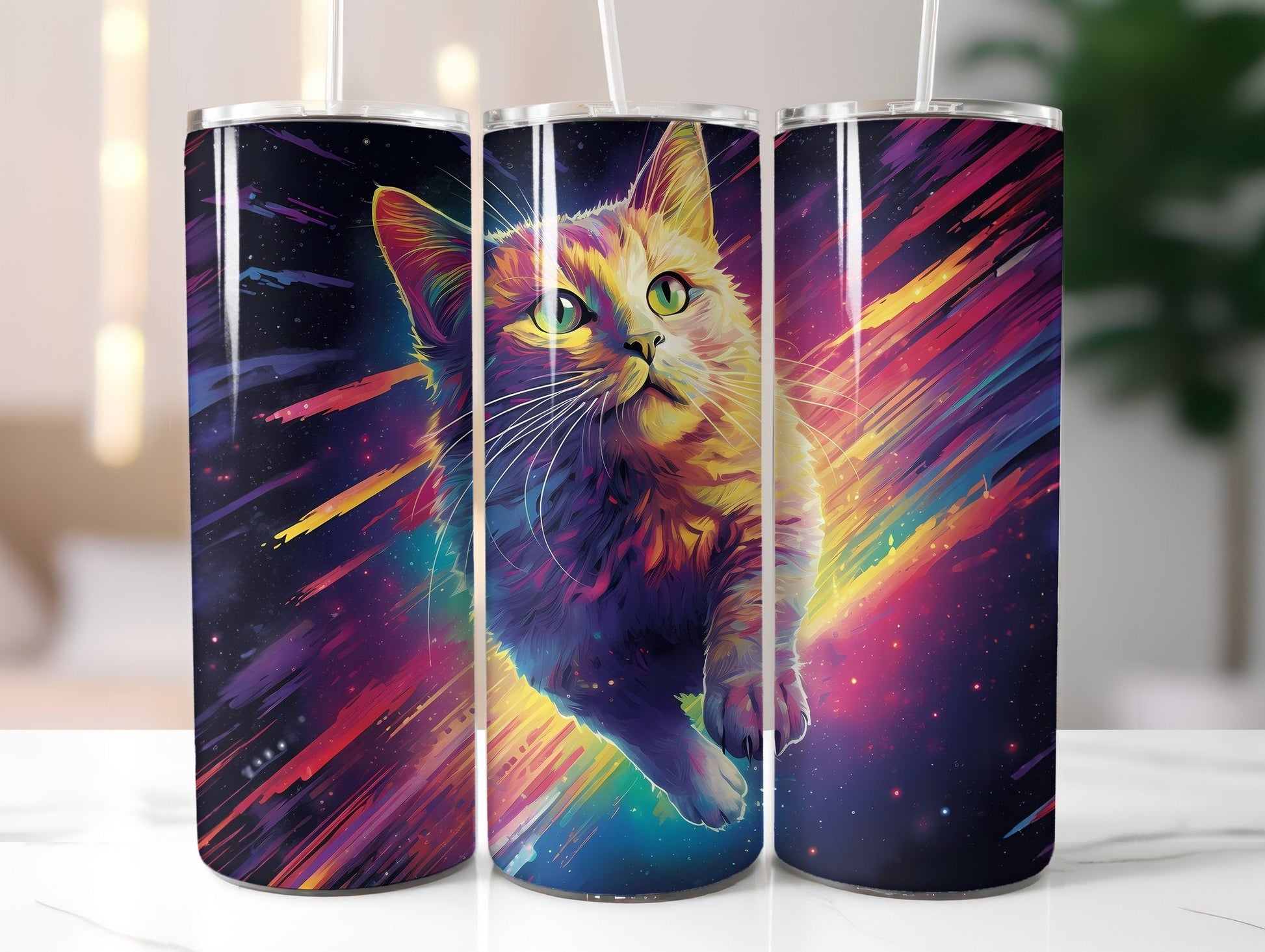 Rainbow Cats 2 Tumbler Wrap - CraftNest
