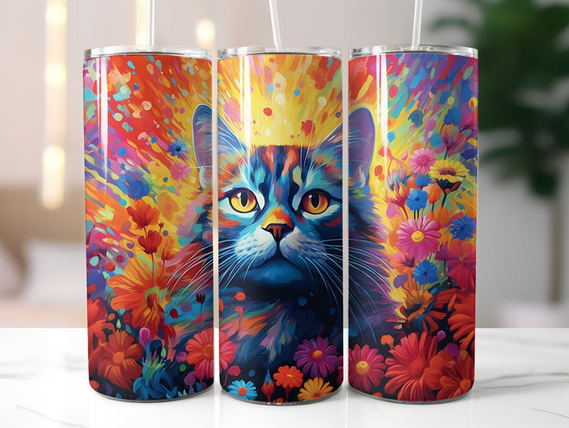 Rainbow Cats 2 Tumbler Wrap - CraftNest
