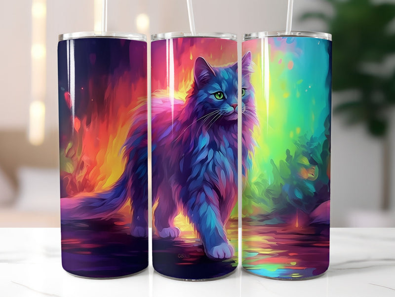 Rainbow Cats 2 Tumbler Wrap - CraftNest
