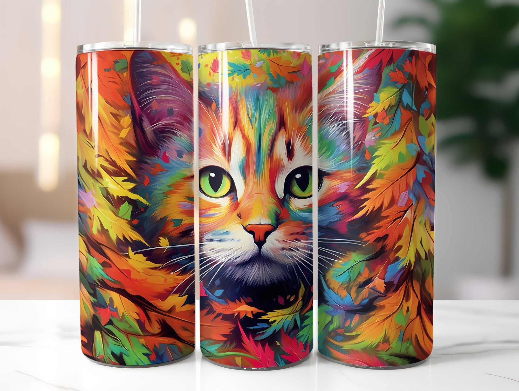 Rainbow Cats 1 Tumbler Wrap - CraftNest