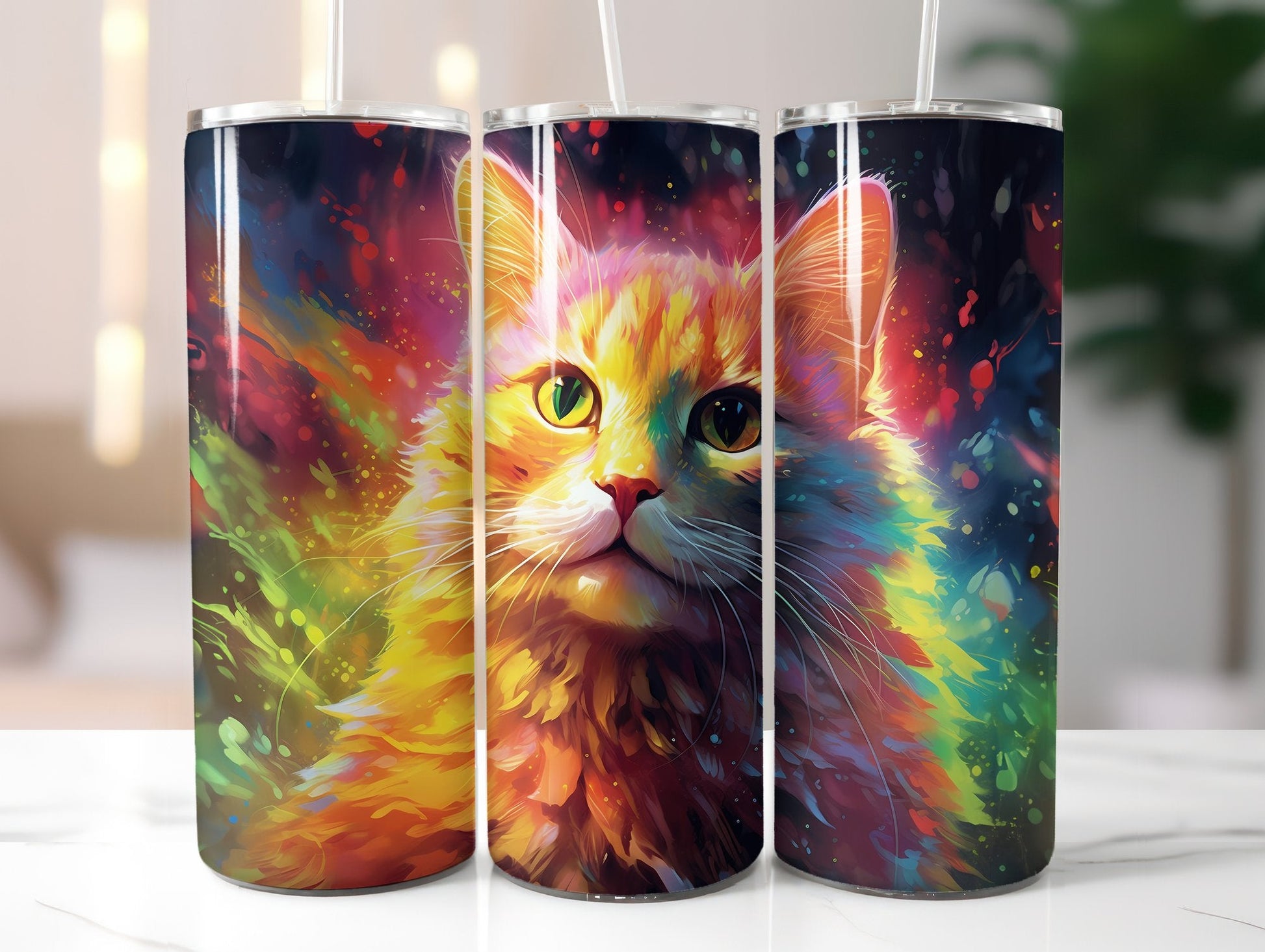 Rainbow Cats 2 Tumbler Wrap - CraftNest