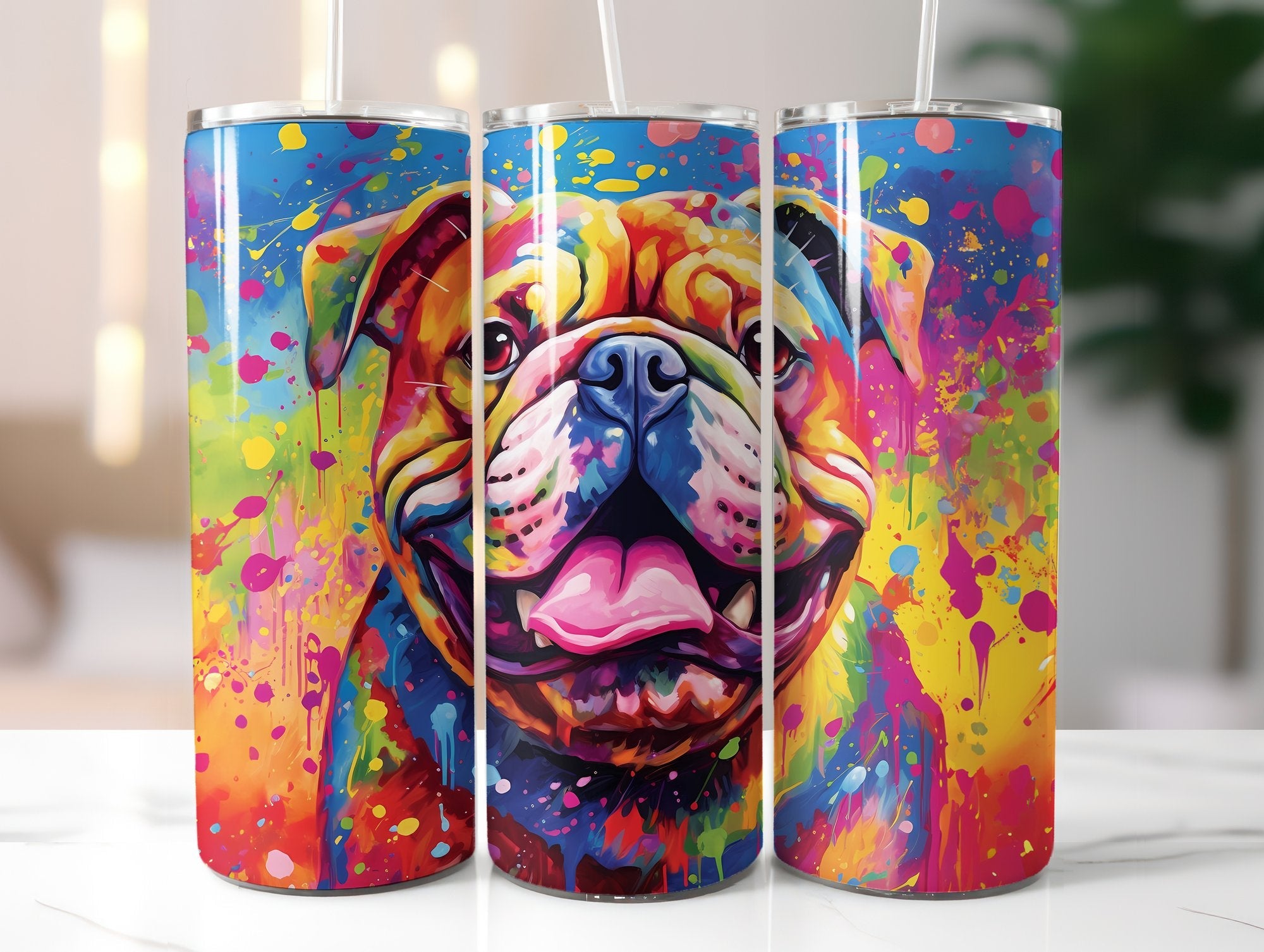 Rainbow Dogs Tumbler Wrap - CraftNest