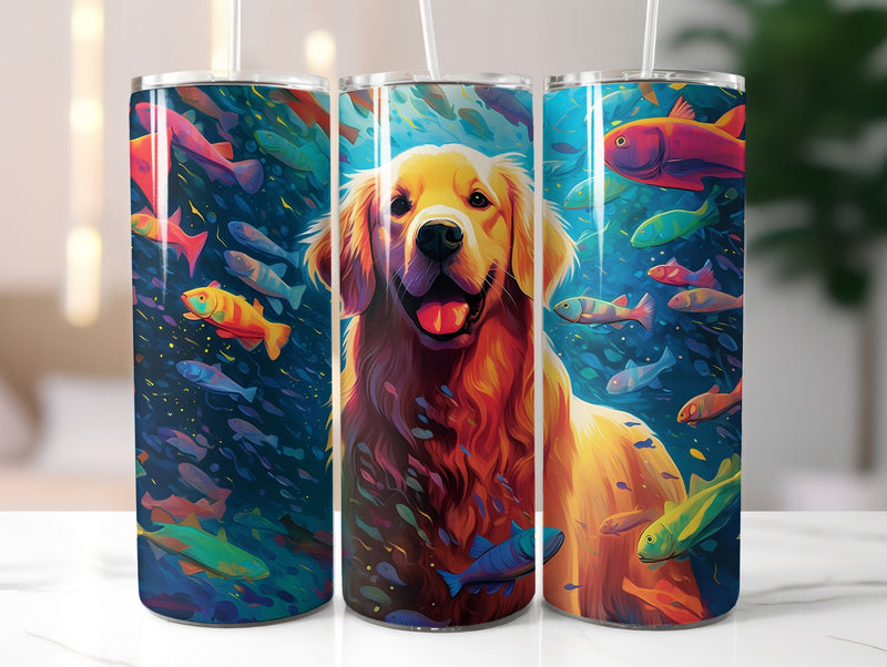Rainbow Dogs Tumbler Wrap - CraftNest