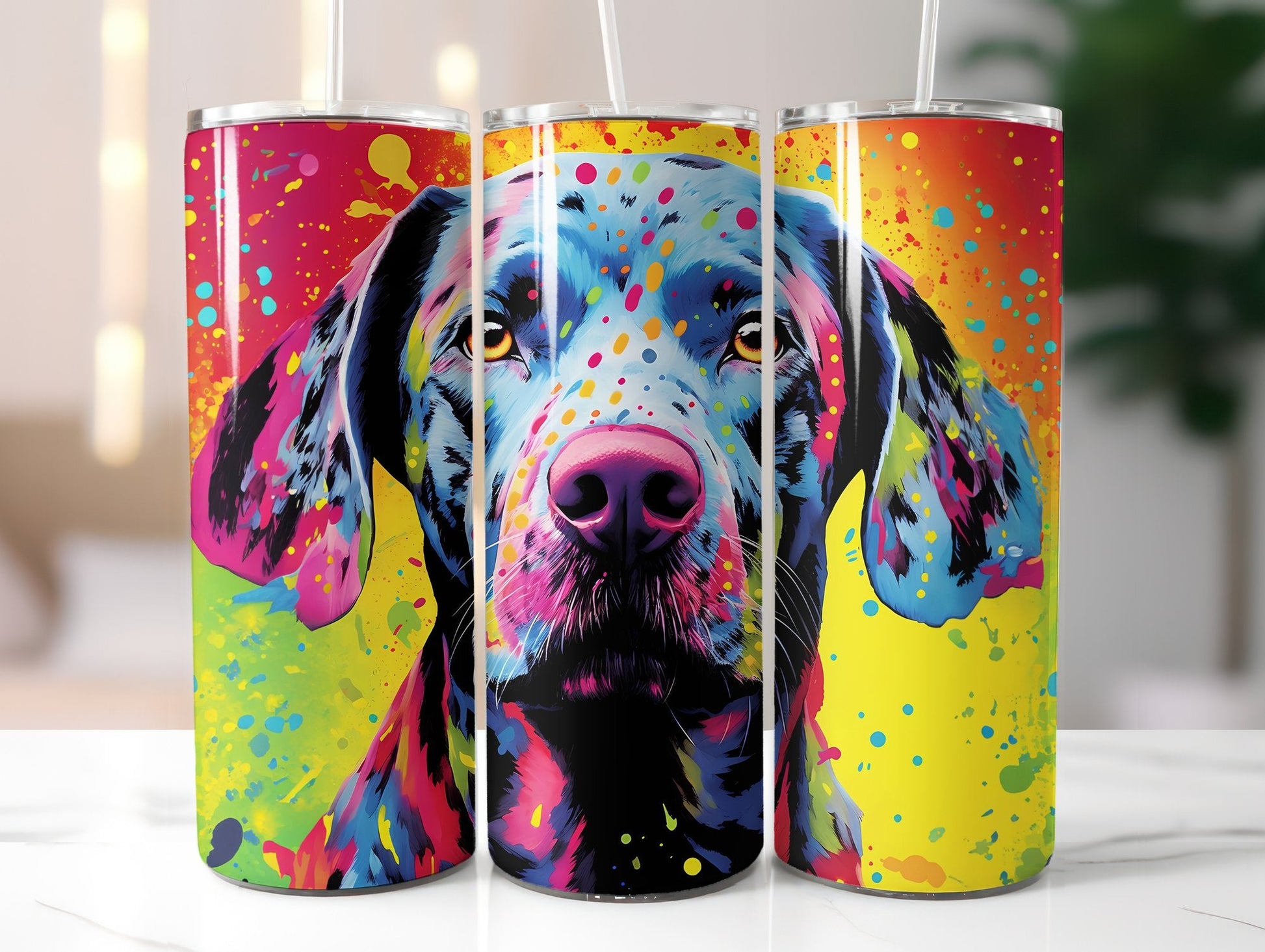 Rainbow Dogs Tumbler Wrap - CraftNest