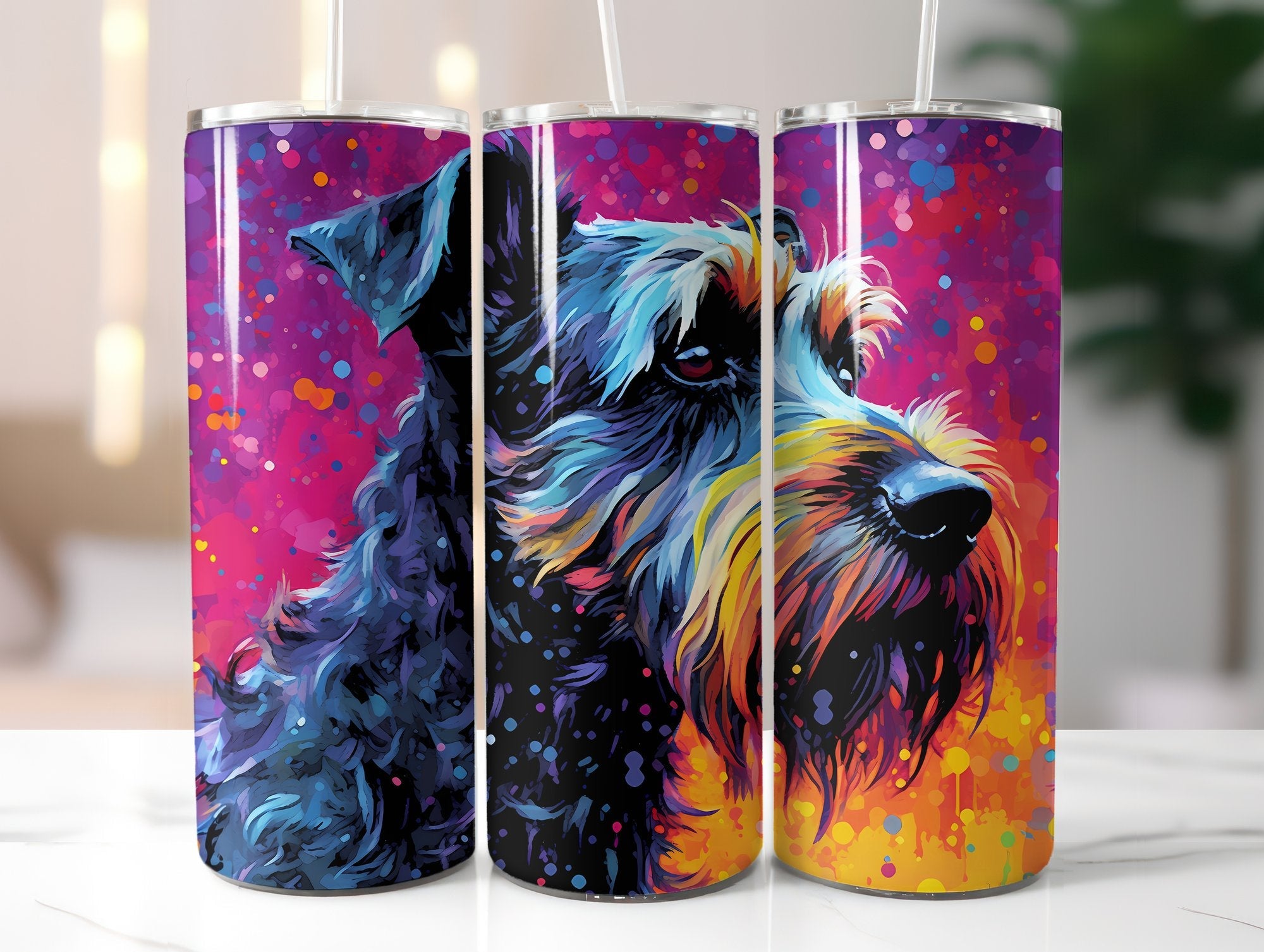 Rainbow Dogs Tumbler Wrap - CraftNest