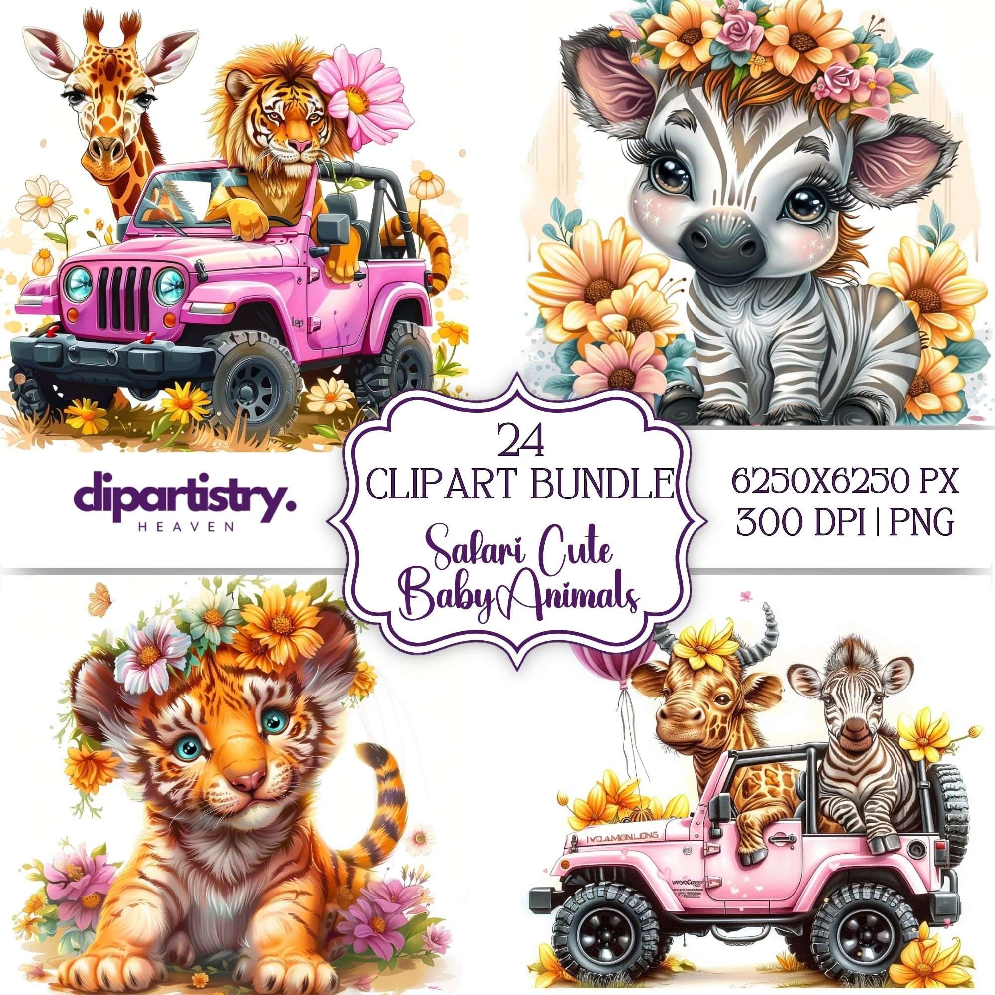 Safari Animals Bonus Clipart - CraftNest - Digital Crafting and Art