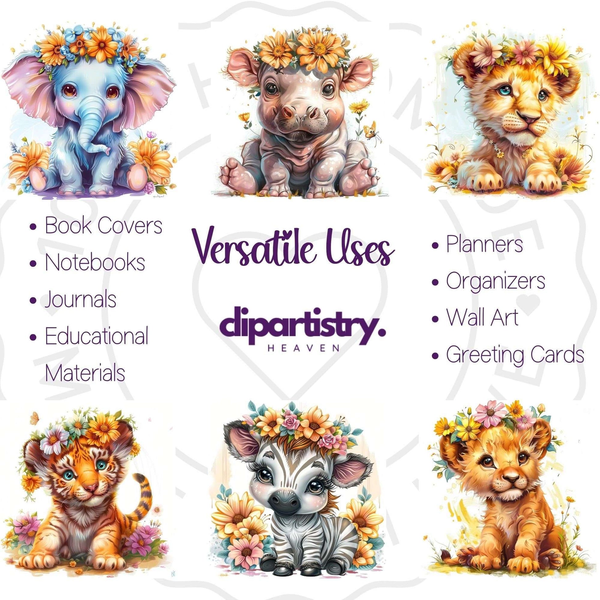 Safari Animals Bonus Clipart - CraftNest - Digital Crafting and Art