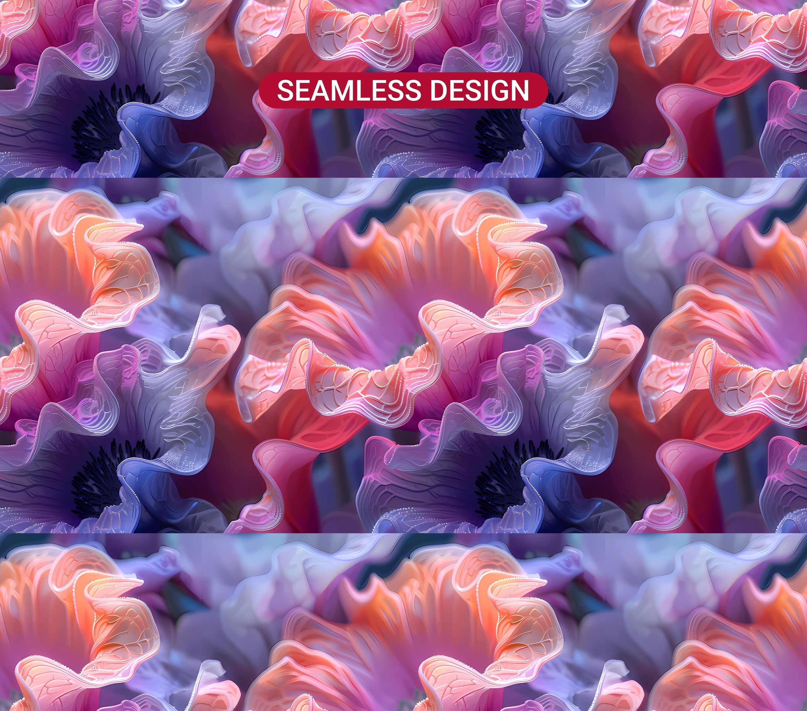 Anemones Flowers Tumbler Wrap - CraftNest - Digital Crafting and Art