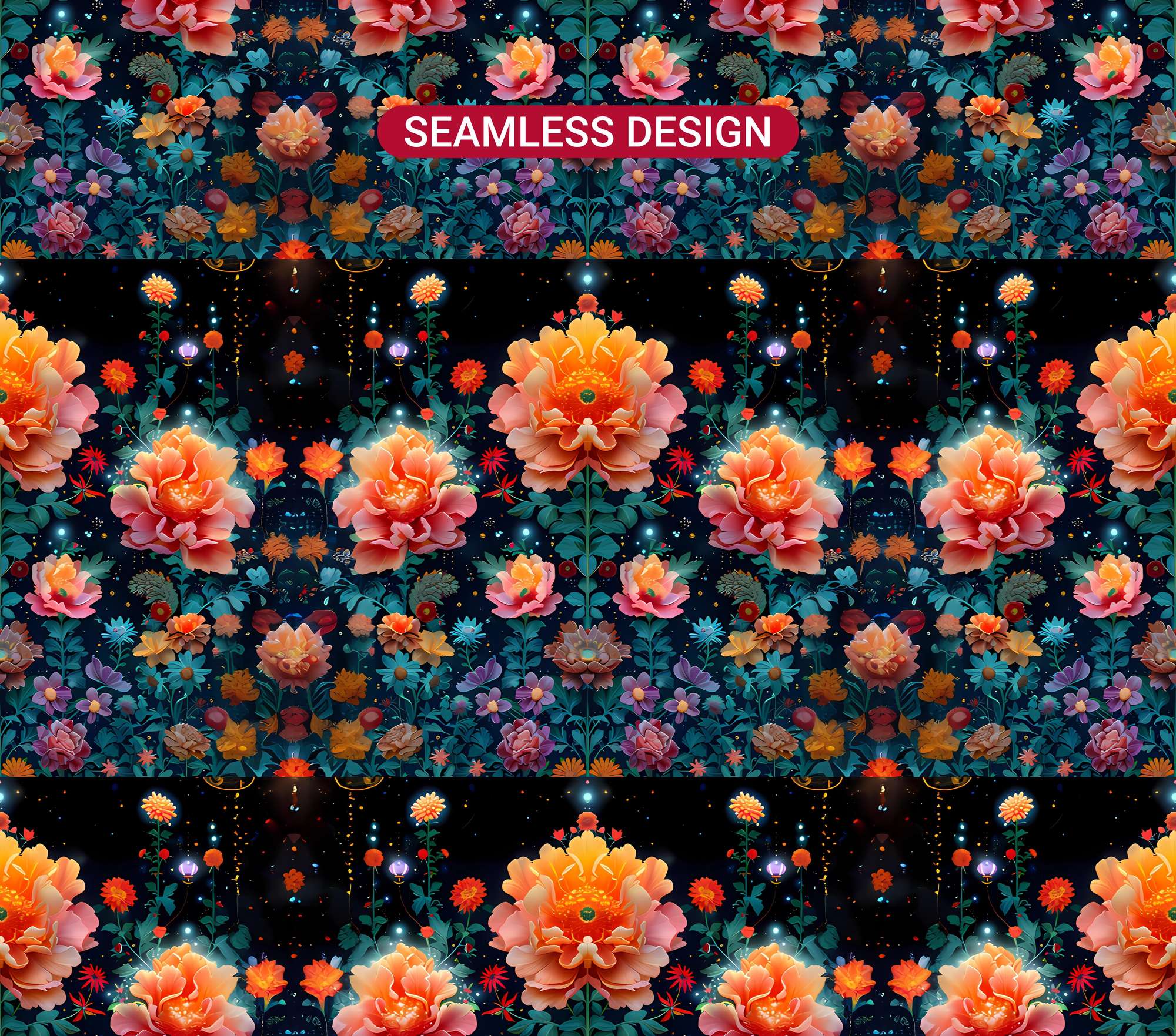 Art Nouveau Summer 3 Tumbler Wrap - CraftNest - Digital Crafting and Art
