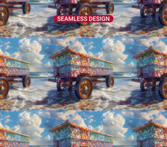 Beachcombing 7 Tumbler Wrap - CraftNest - Digital Crafting and Art