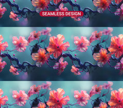 Begonias Flowers Tumbler Wrap - CraftNest - Digital Crafting and Art
