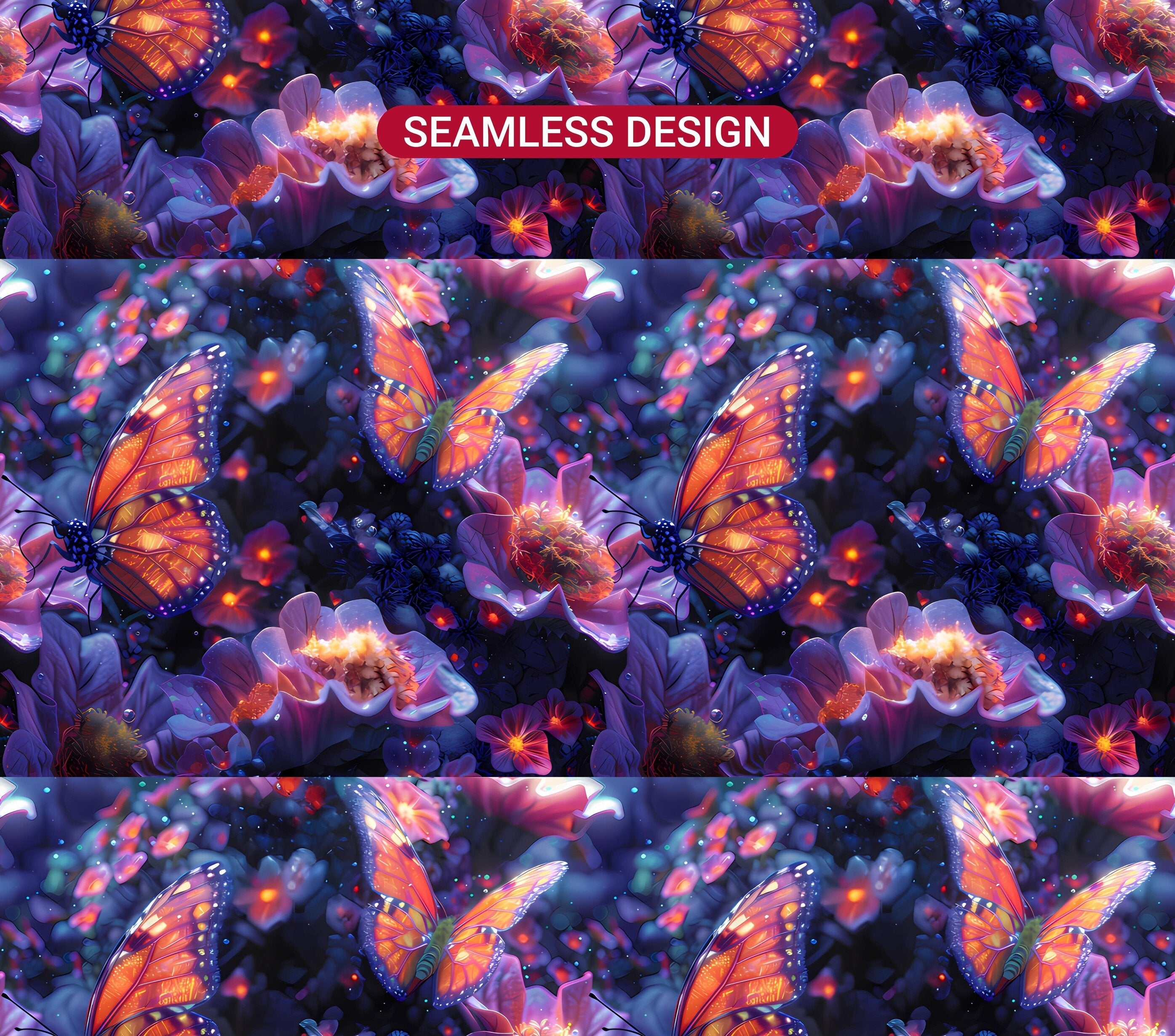 Butterfly Gardens 5 Tumbler Wrap - CraftNest - Digital Crafting and Art