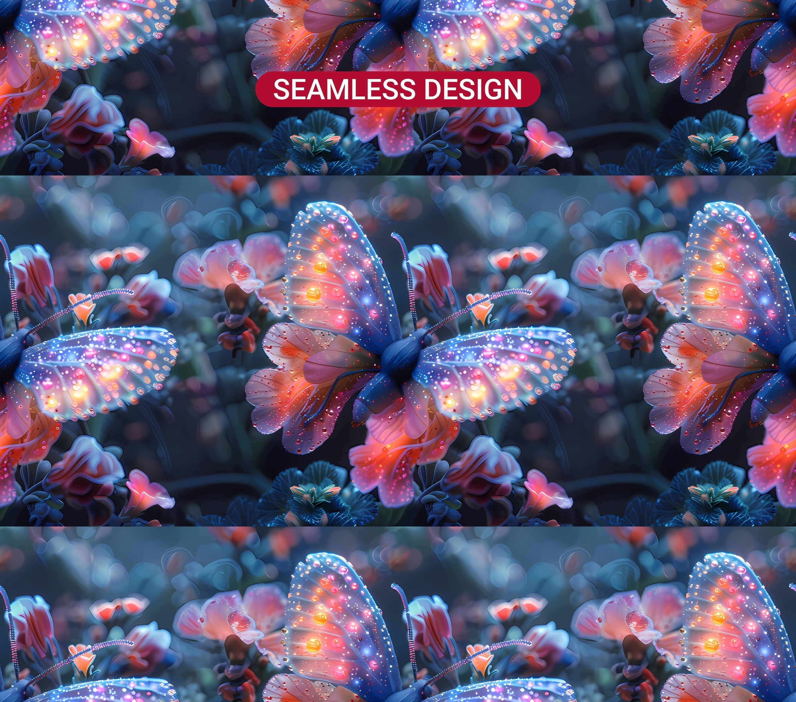 Butterfly Gardens 6 Tumbler Wrap - CraftNest - Digital Crafting and Art