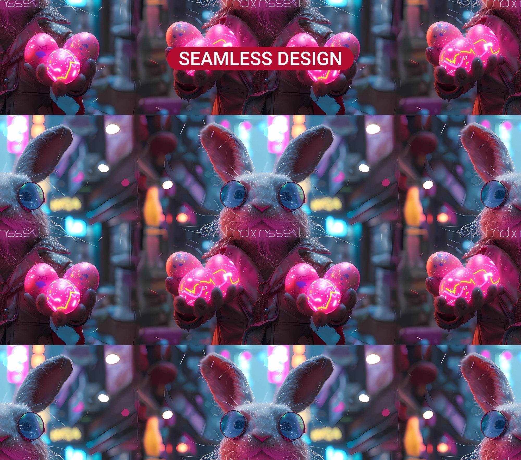 Cyberpunk Easter 6 Tumbler Wrap - CraftNest