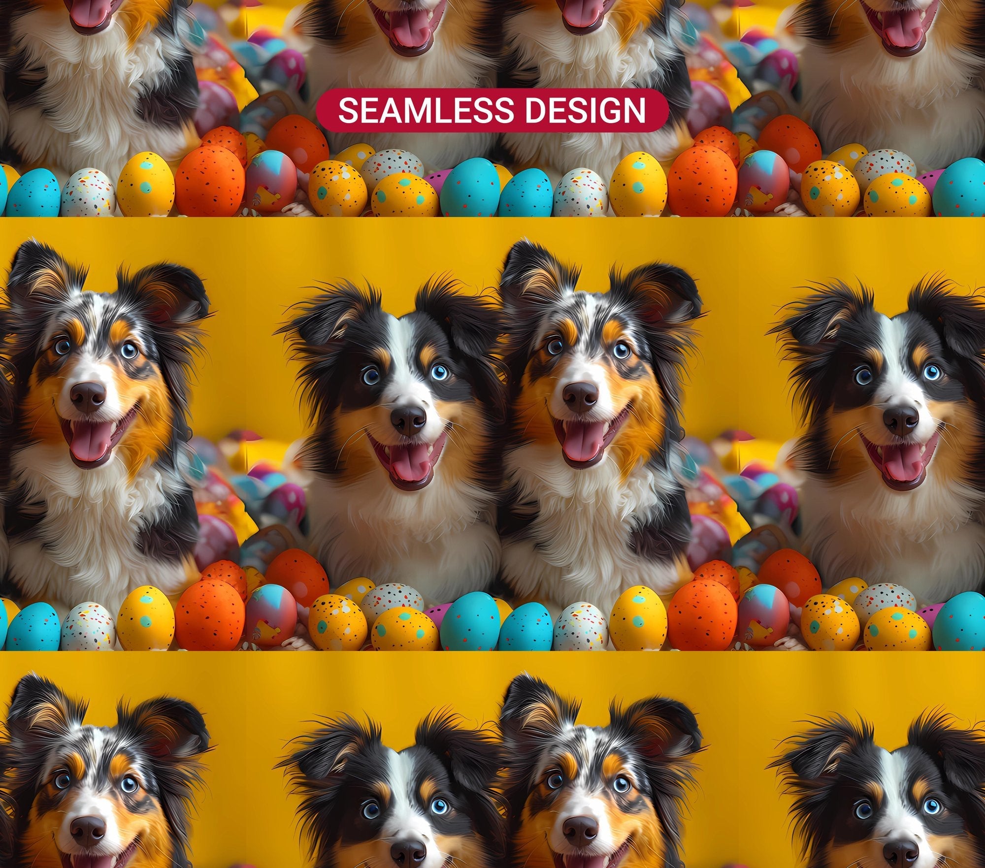Dogs Easter 3 Tumbler Wrap - CraftNest