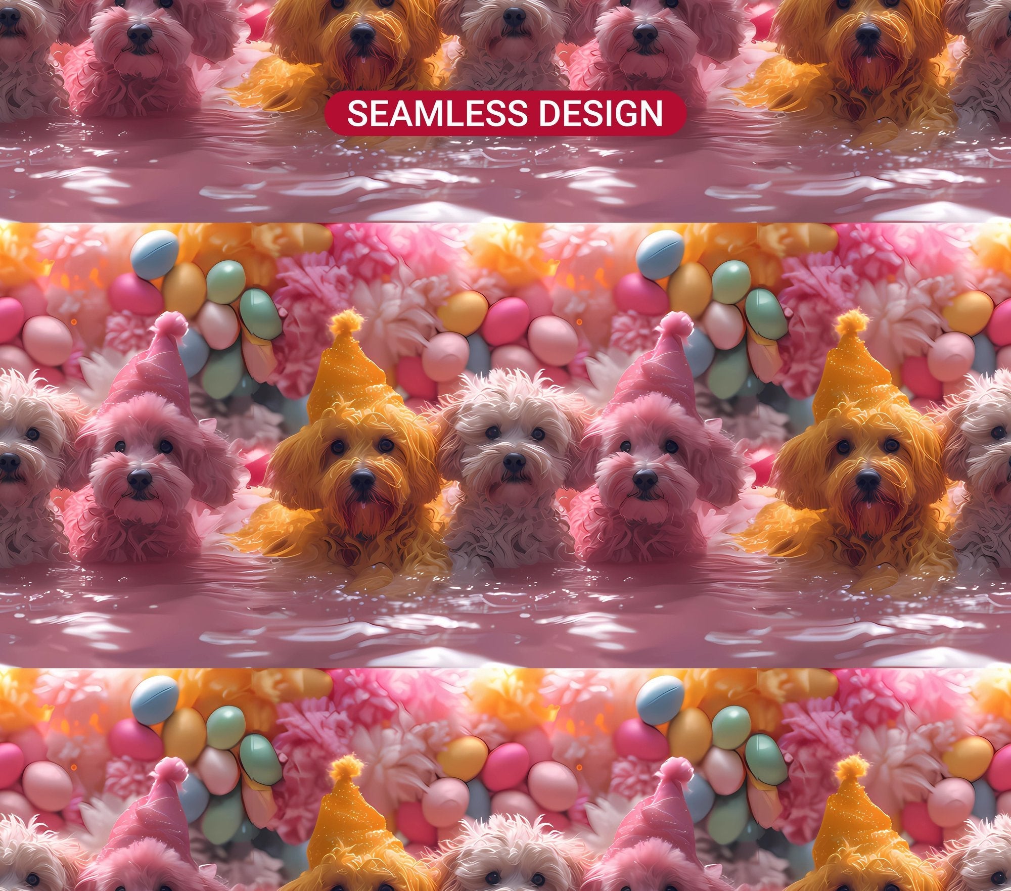 Dogs Easter 4 Tumbler Wrap - CraftNest