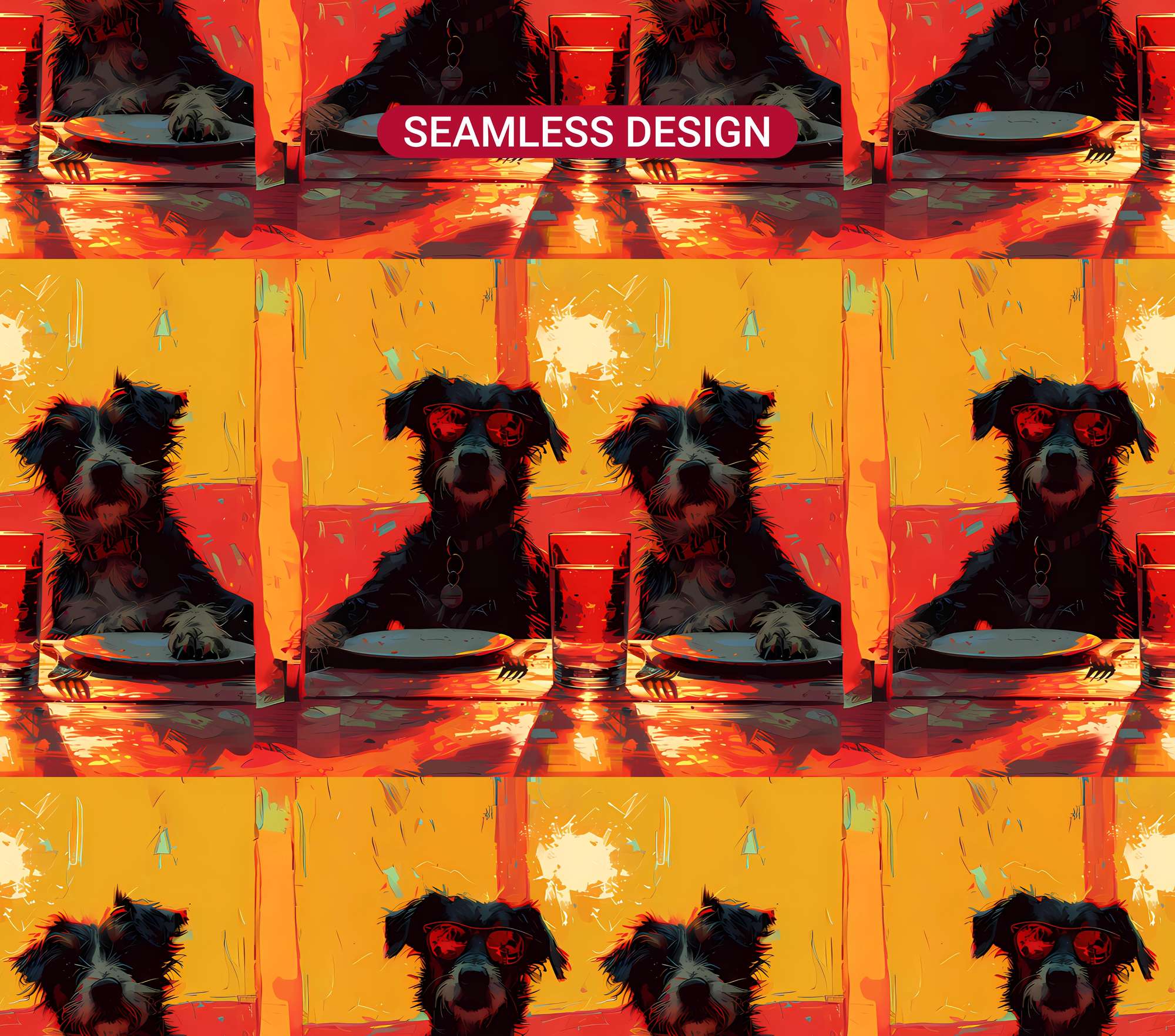 Dogs Summer 4 Tumbler Wrap - CraftNest - Digital Crafting and Art