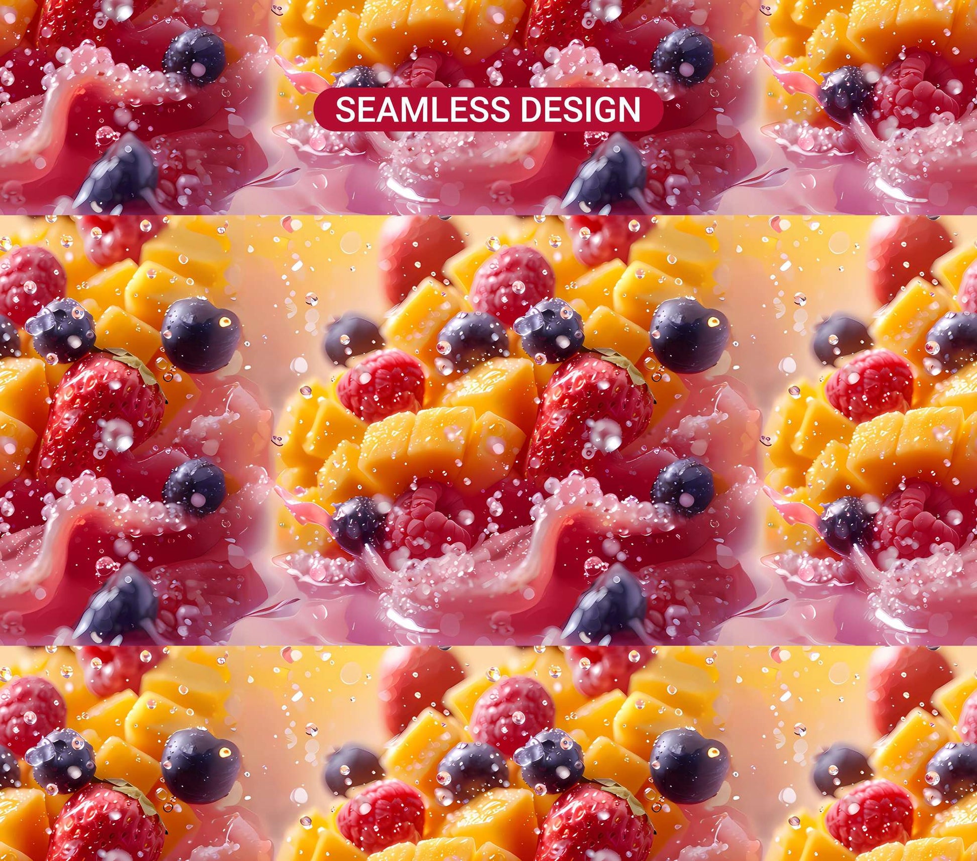 Fruit Salad 5 Tumbler Wrap - CraftNest - Digital Crafting and Art