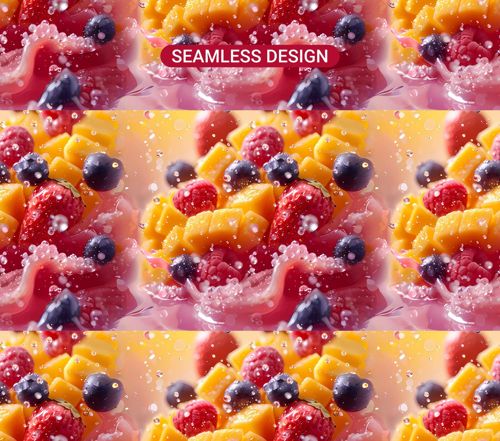 Fruit Salad 5 Tumbler Wrap - CraftNest - Digital Crafting and Art