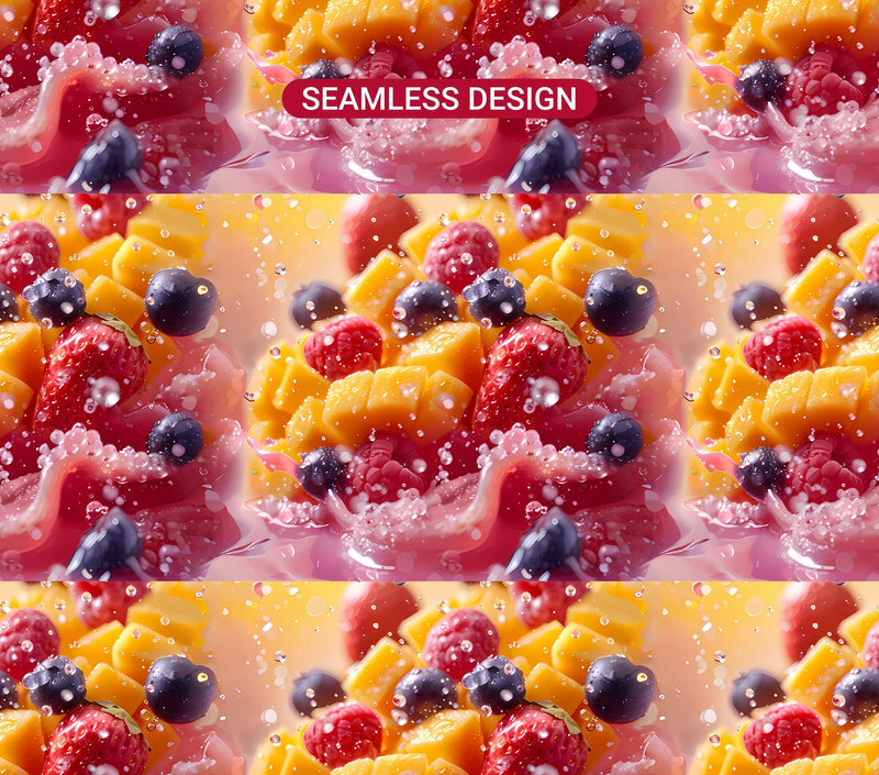 Fruit Salad 5 Tumbler Wrap - CraftNest - Digital Crafting and Art