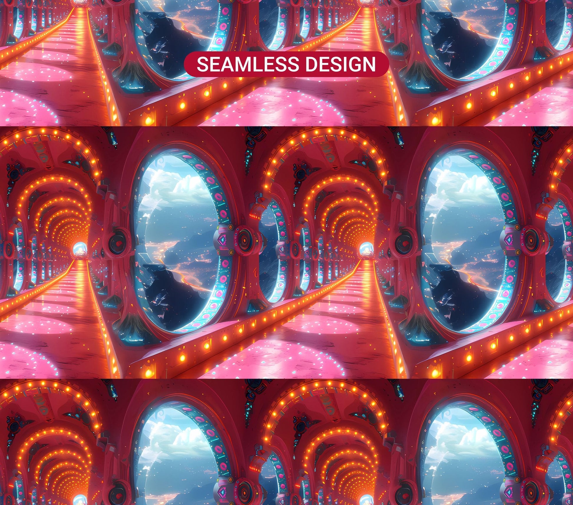 Futuristic Easter 5 Tumbler Wrap - CraftNest
