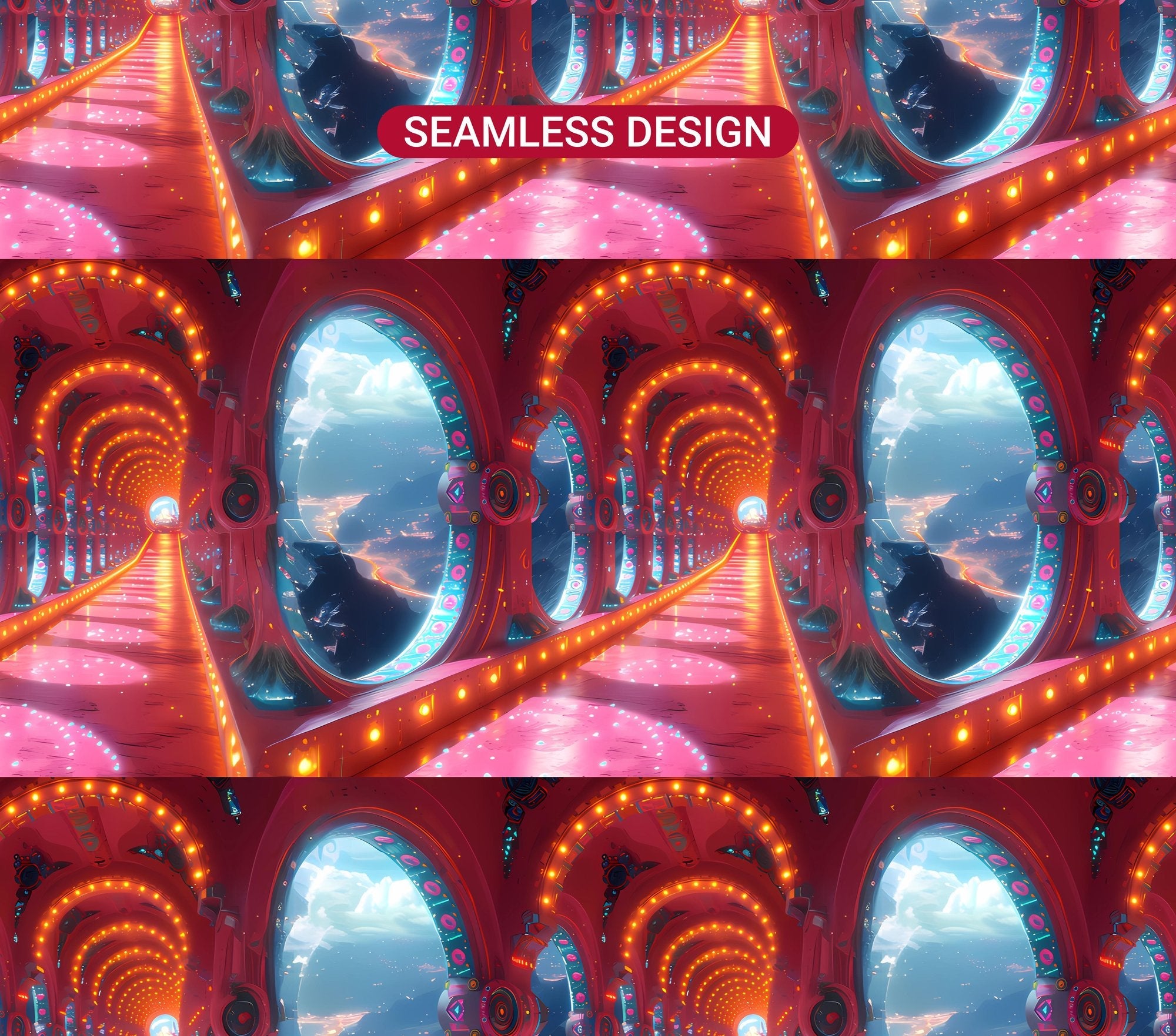 Futuristic Easter 5 Tumbler Wrap - CraftNest