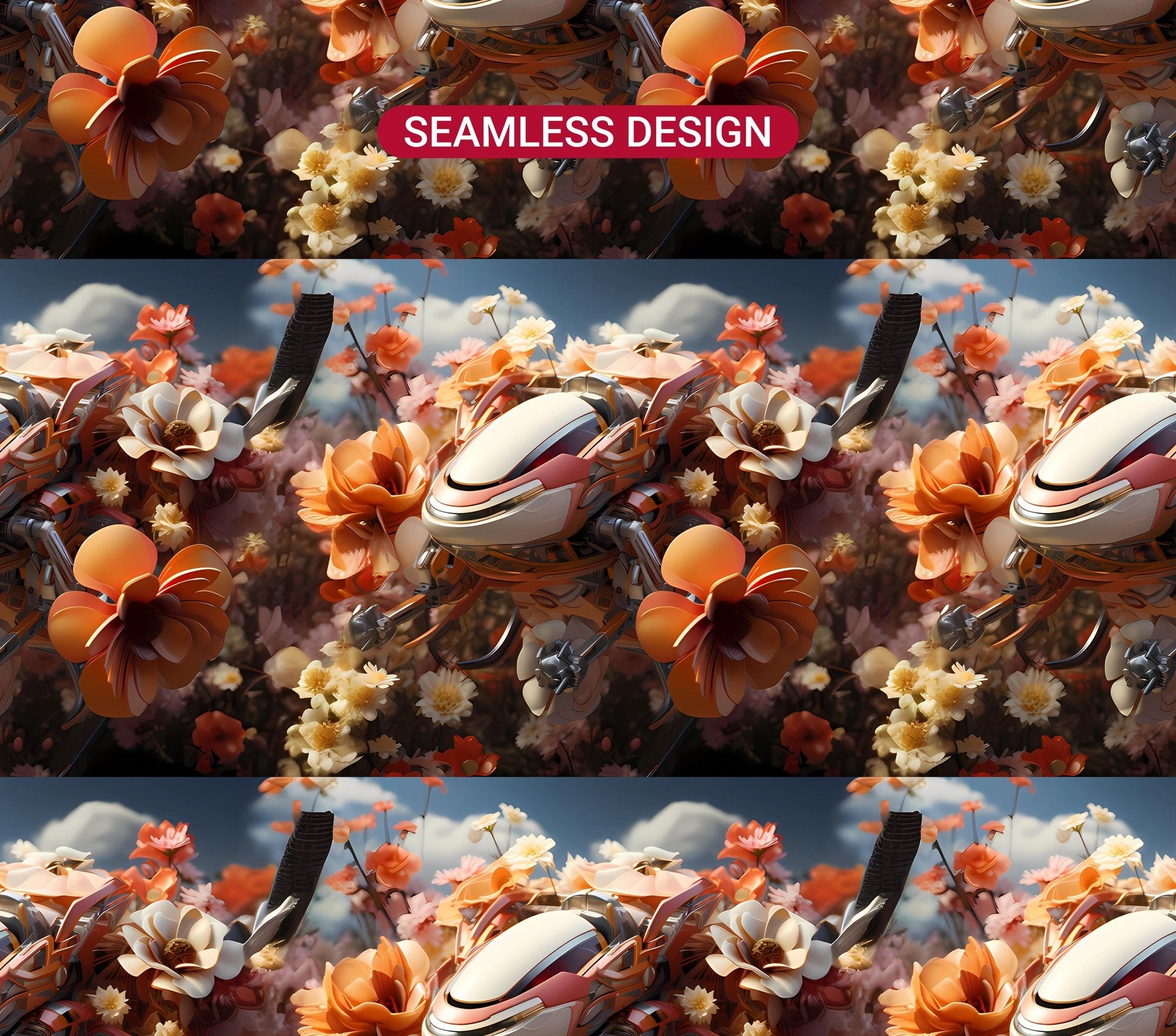 Futuristic Spring 4 Tumbler Wrap - CraftNest