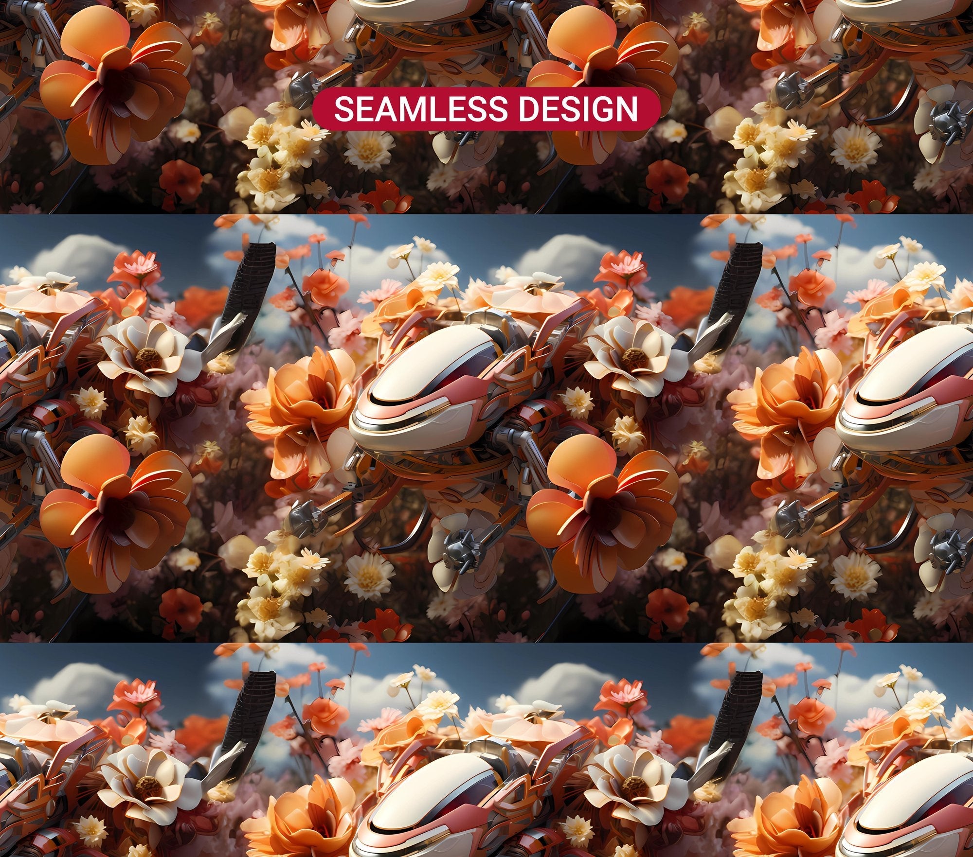Futuristic Spring 4 Tumbler Wrap - CraftNest