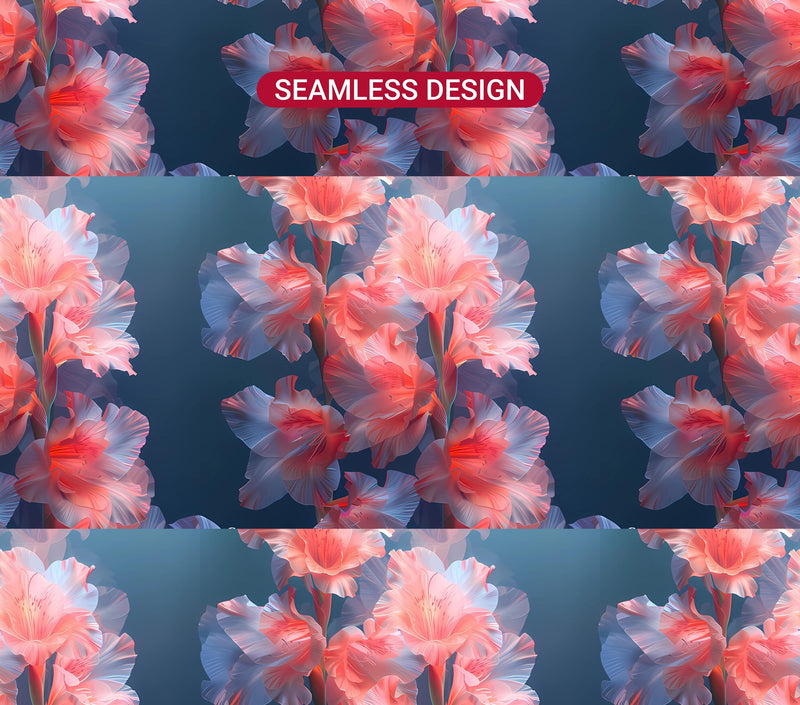 Gladiolus Flowers Tumbler Wrap - CraftNest - Digital Crafting and Art
