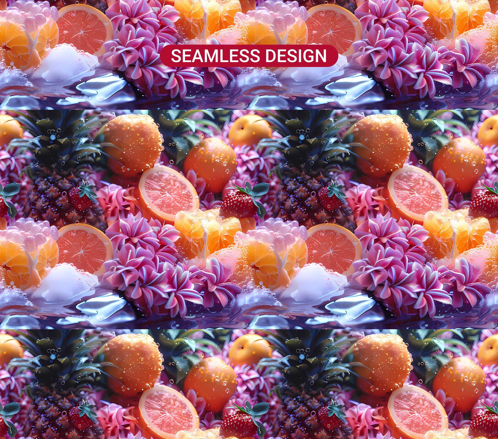 Golden Tropicals 3 Tumbler Wrap - CraftNest - Digital Crafting and Art