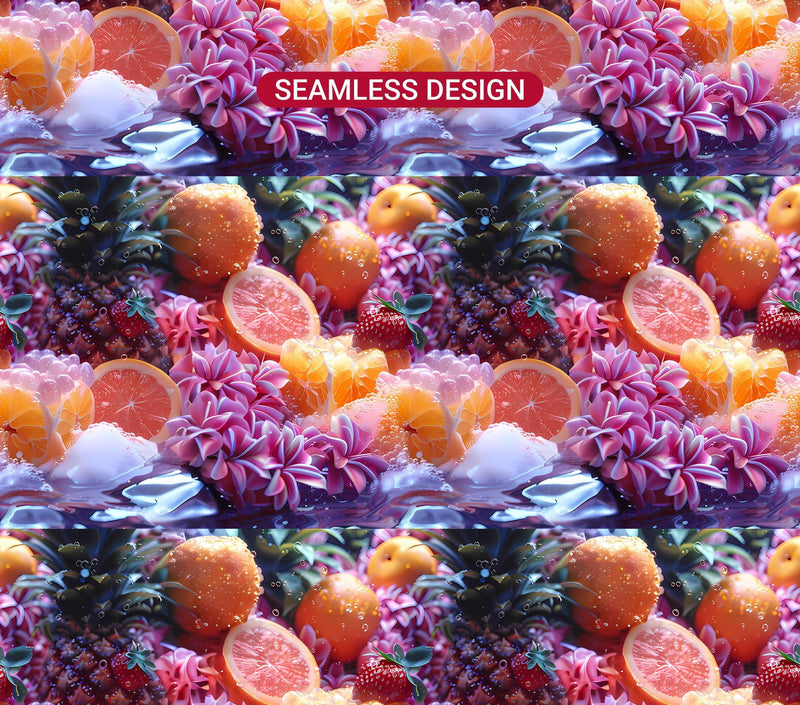 Golden Tropicals 3 Tumbler Wrap - CraftNest - Digital Crafting and Art