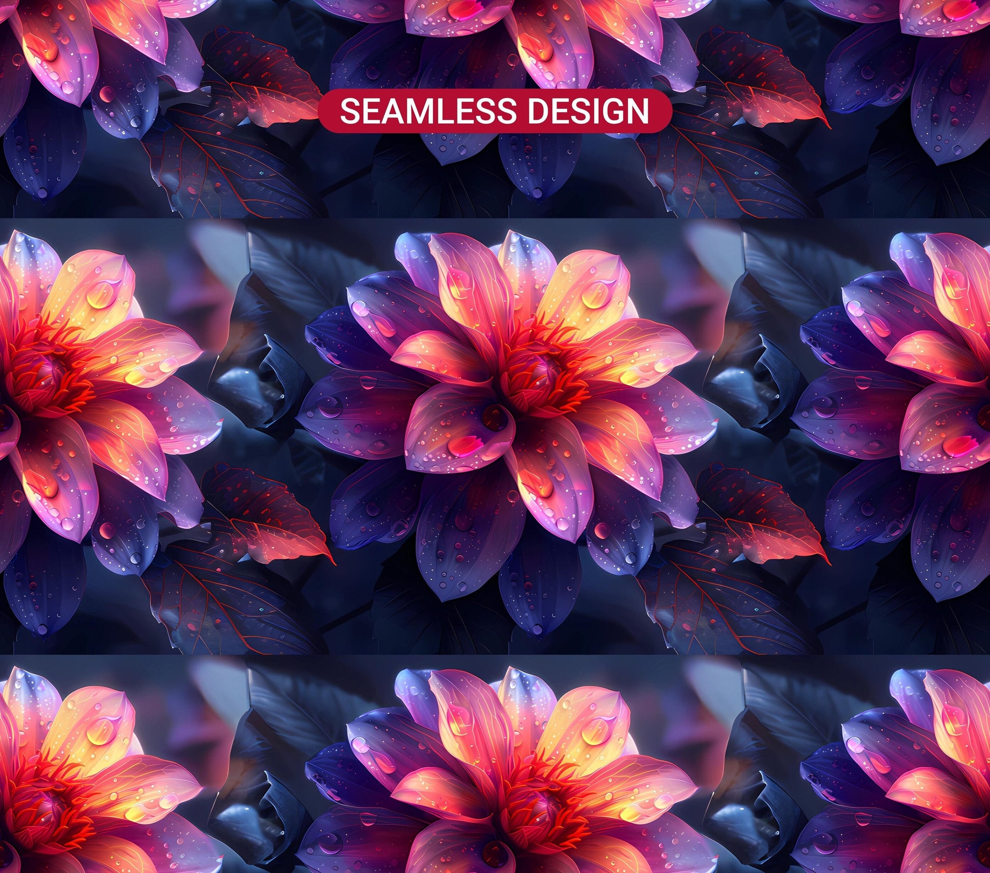 Gothic Flowers Tumbler Wrap - CraftNest - Digital Crafting and Art