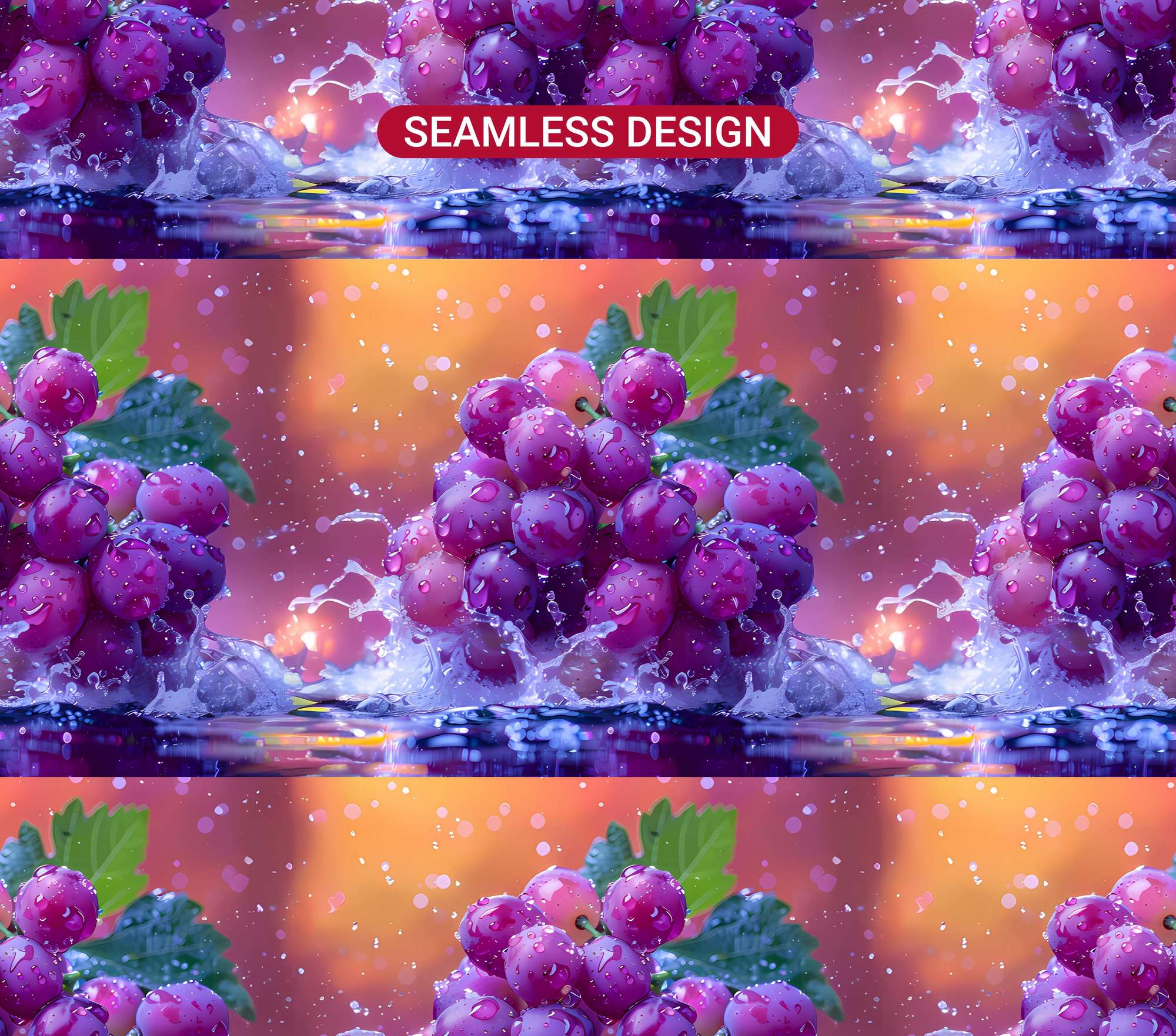 Grape 4 Tumbler Wrap - CraftNest - Digital Crafting and Art
