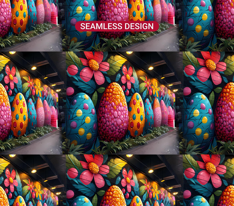 Graphic Graffiti Easter 6 Tumbler Wrap - CraftNest