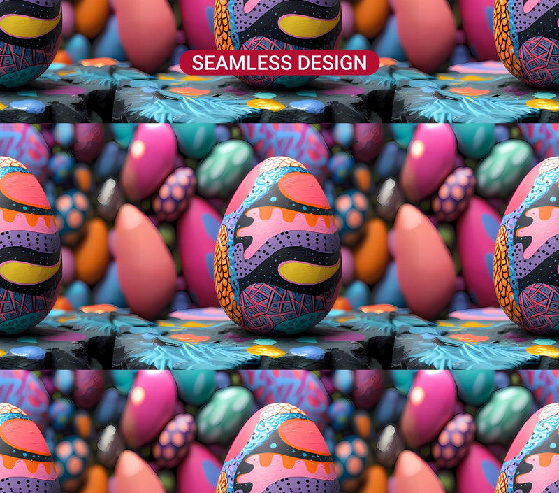 Graphic Graffiti Easter 3 Tumbler Wrap - CraftNest