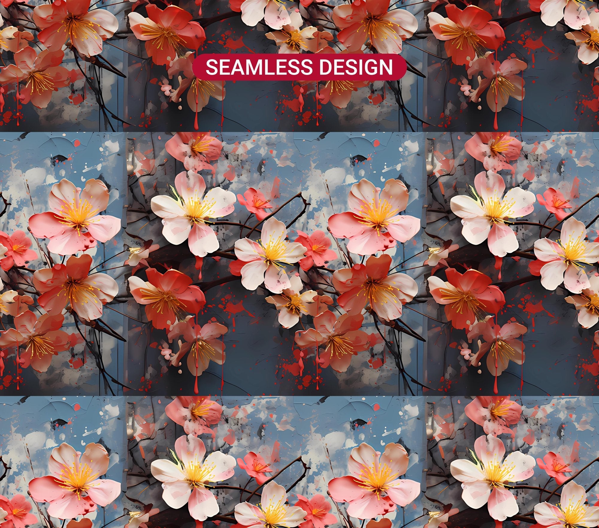Grunge Spring 2 Tumbler Wrap - CraftNest