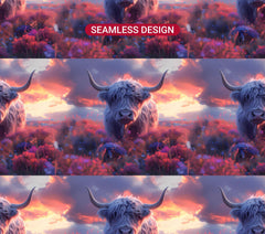 Highland Cow Easter 4 Tumbler Wrap - CraftNest