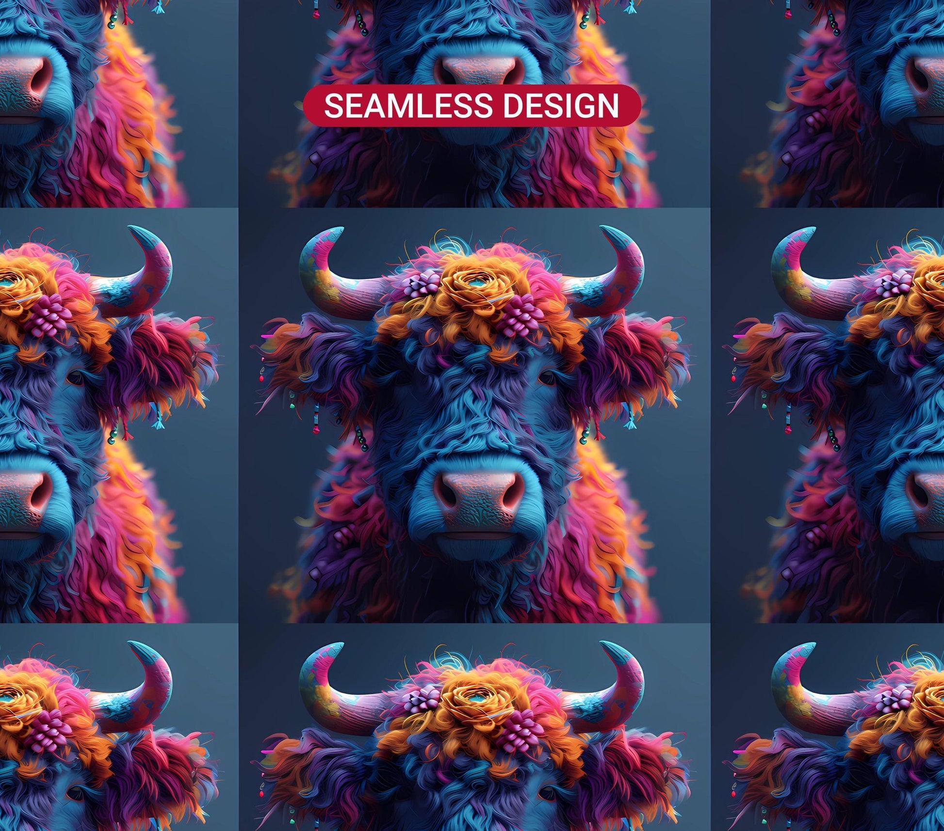 Highland Cow Easter 2 Tumbler Wrap - CraftNest