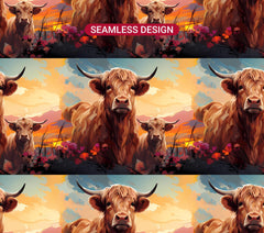 Highland Cow 2 Tumbler Wrap - CraftNest