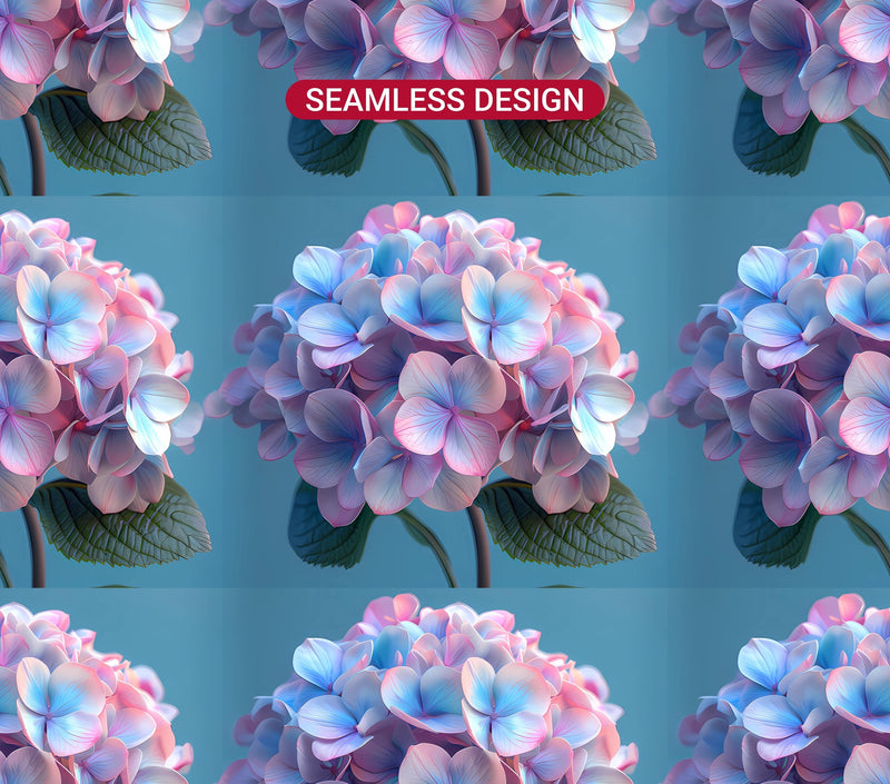 Hydrangeas Flowers Tumbler Wrap - CraftNest - Digital Crafting and Art