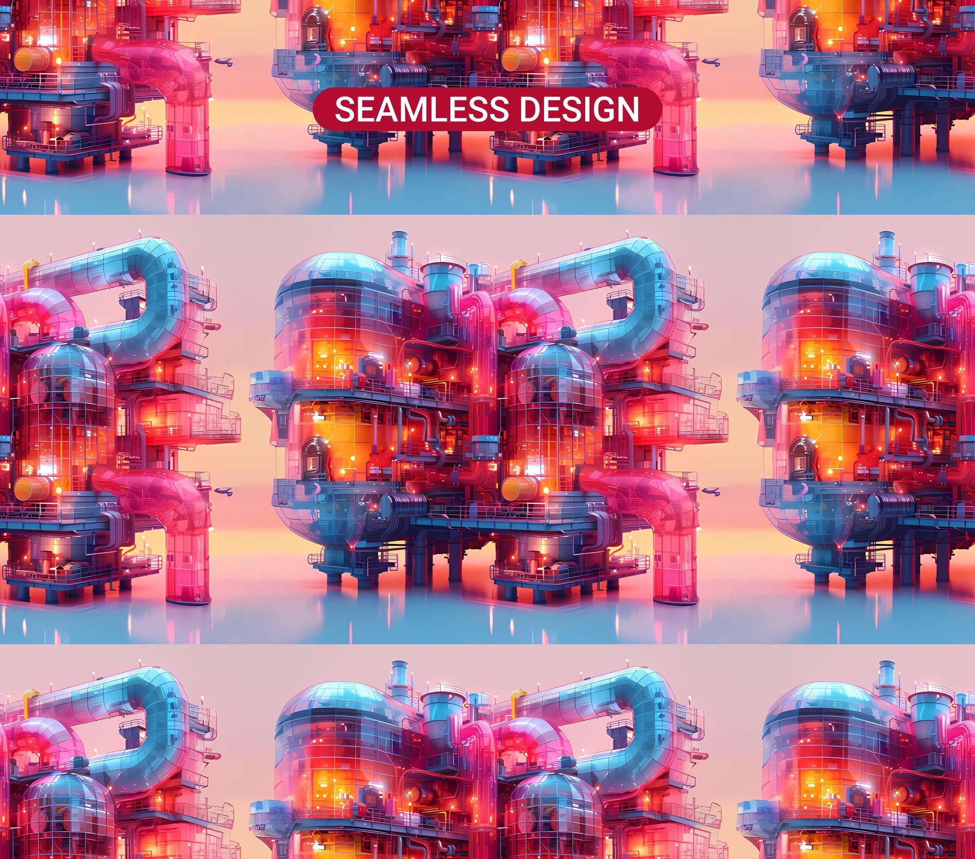 Industrial Summer 4 Tumbler Wrap - CraftNest - Digital Crafting and Art