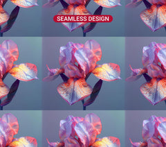 Irises Flowers Tumbler Wrap - CraftNest - Digital Crafting and Art