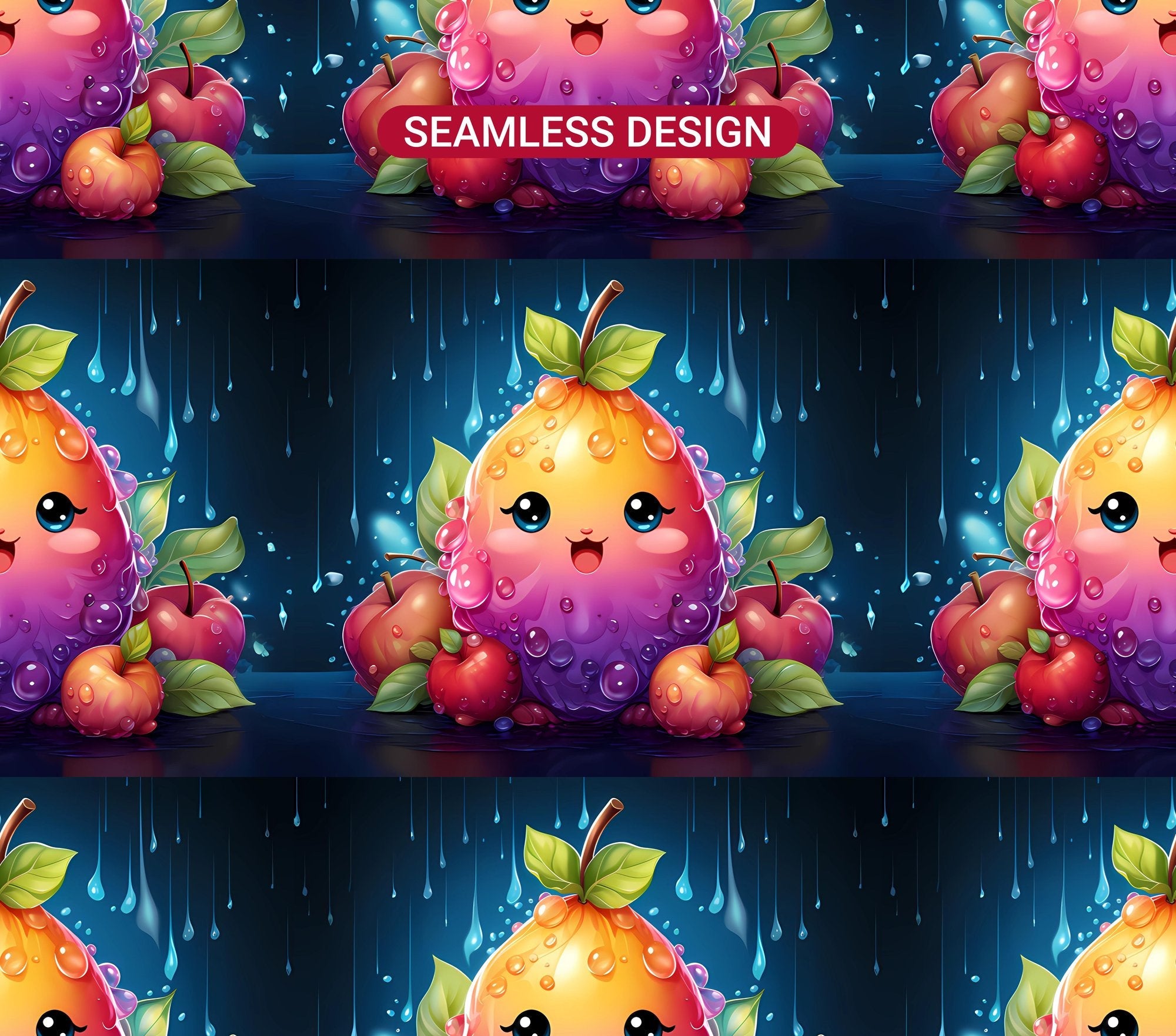 Kawaii Fruits 4 Tumbler Wrap - CraftNest