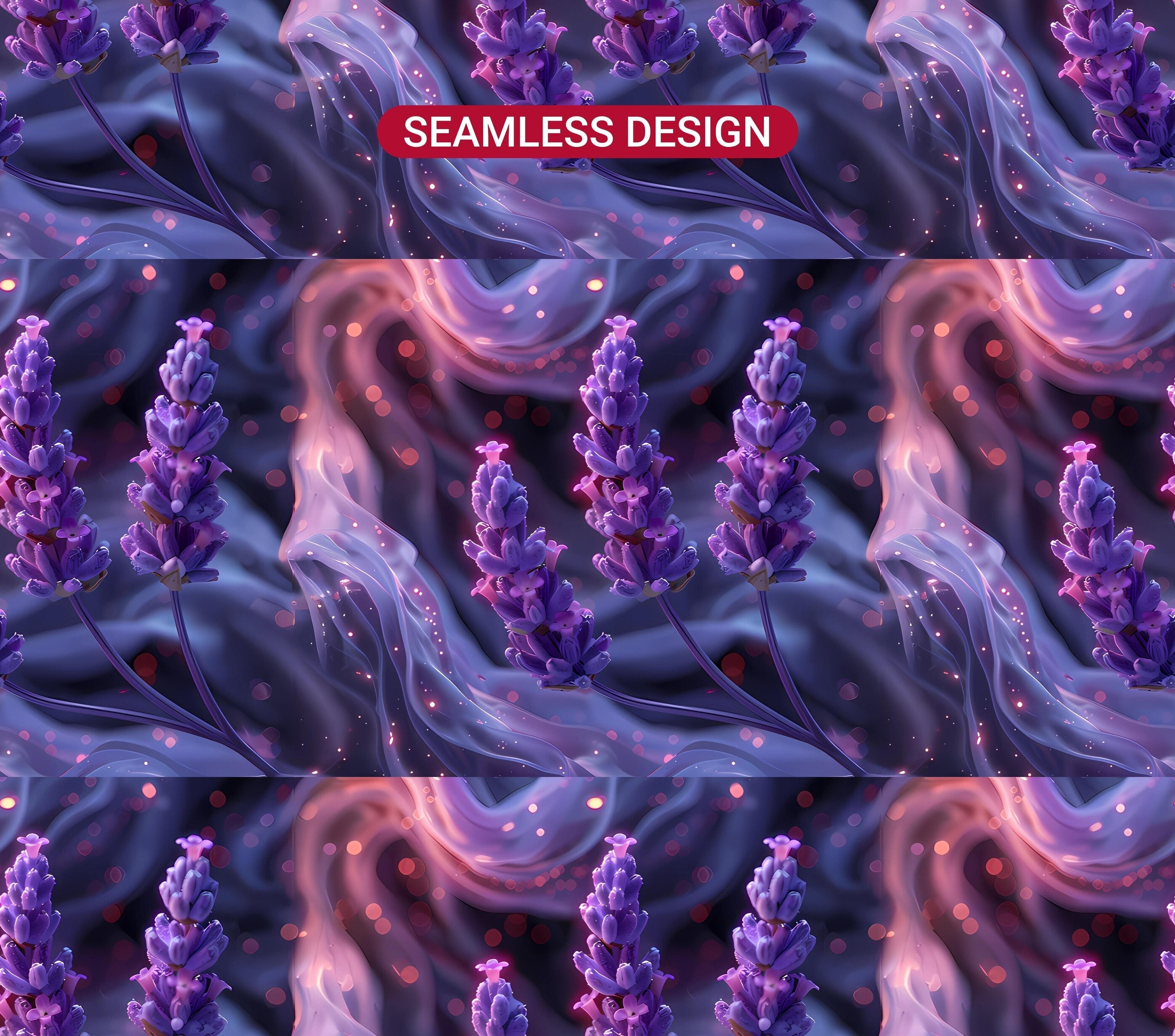 Lavender Flowers Tumbler Wrap - CraftNest - Digital Crafting and Art