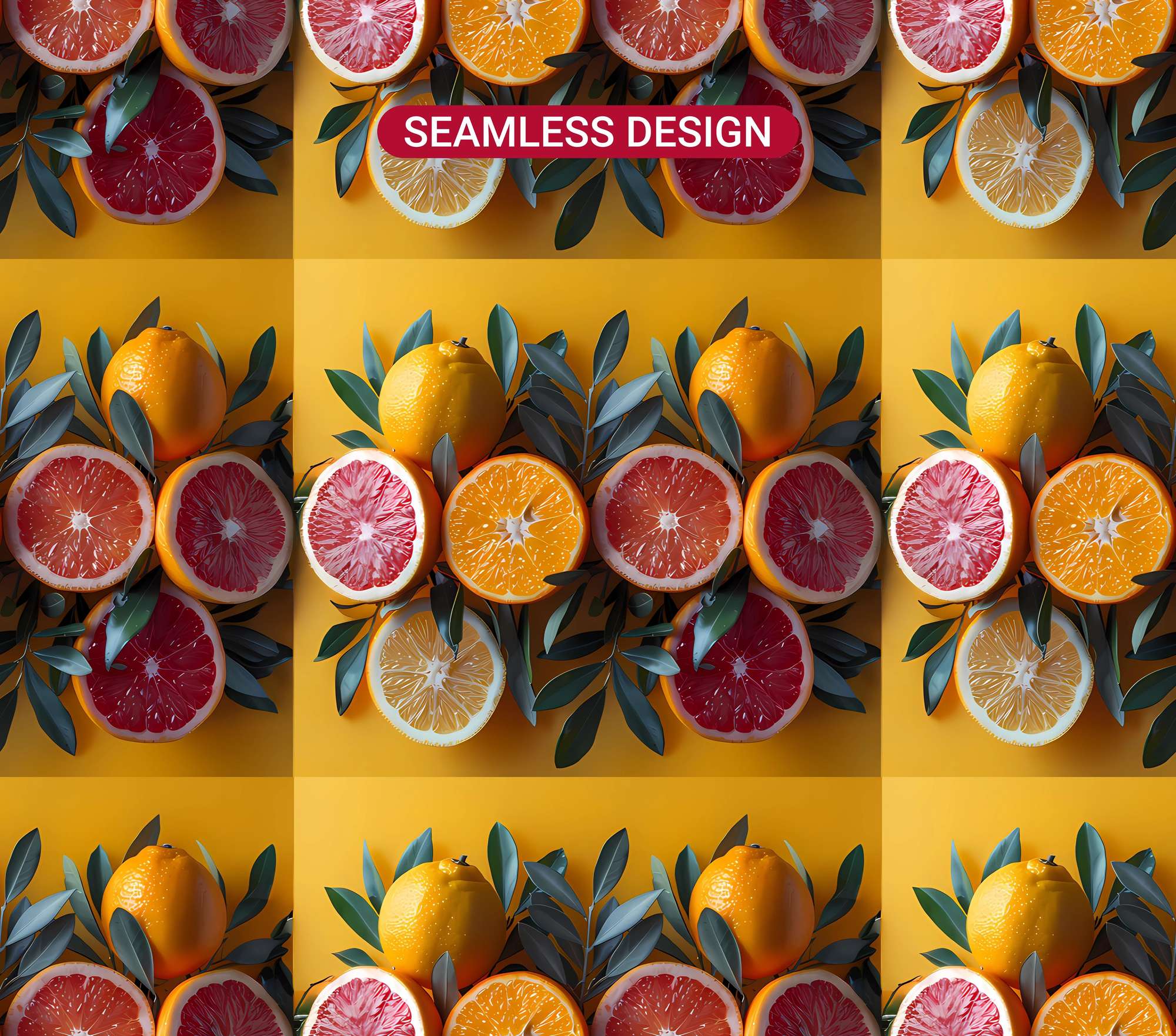 Mediterranean Citrus 2 Tumbler Wrap - CraftNest - Digital Crafting and Art