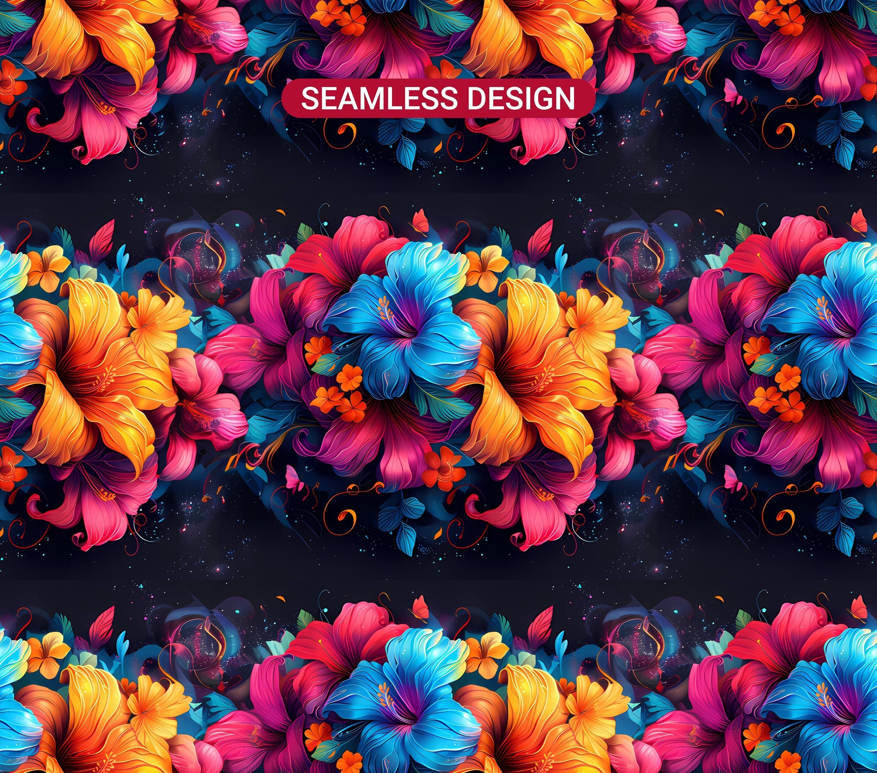 Minimalist Flowers Tumbler Wrap - CraftNest - Digital Crafting and Art