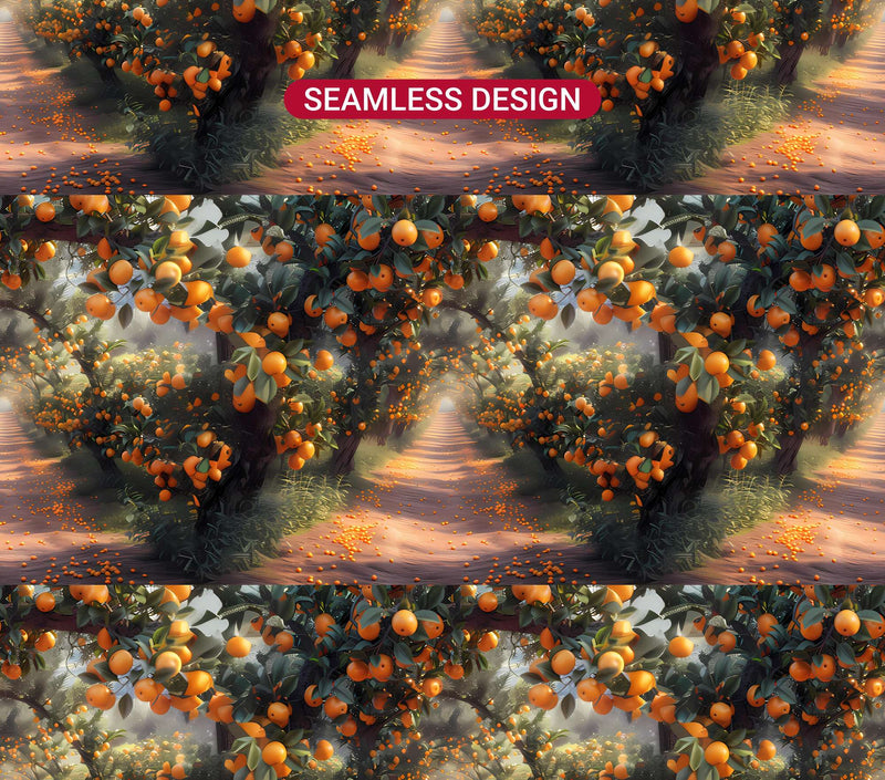 Orange 10 Tumbler Wrap - CraftNest - Digital Crafting and Art
