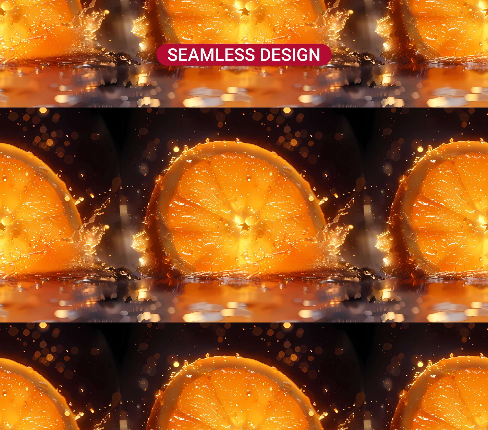 Orange 7 Tumbler Wrap - CraftNest - Digital Crafting and Art