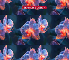 Orchids Flowers Tumbler Wrap - CraftNest - Digital Crafting and Art